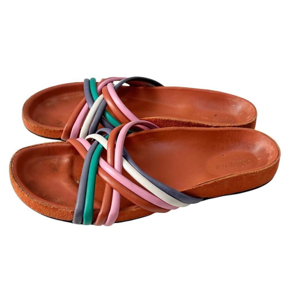 Isabel Marant Slide Sandal Hellya Strappy Size 38/8 - Picture 3 of 11